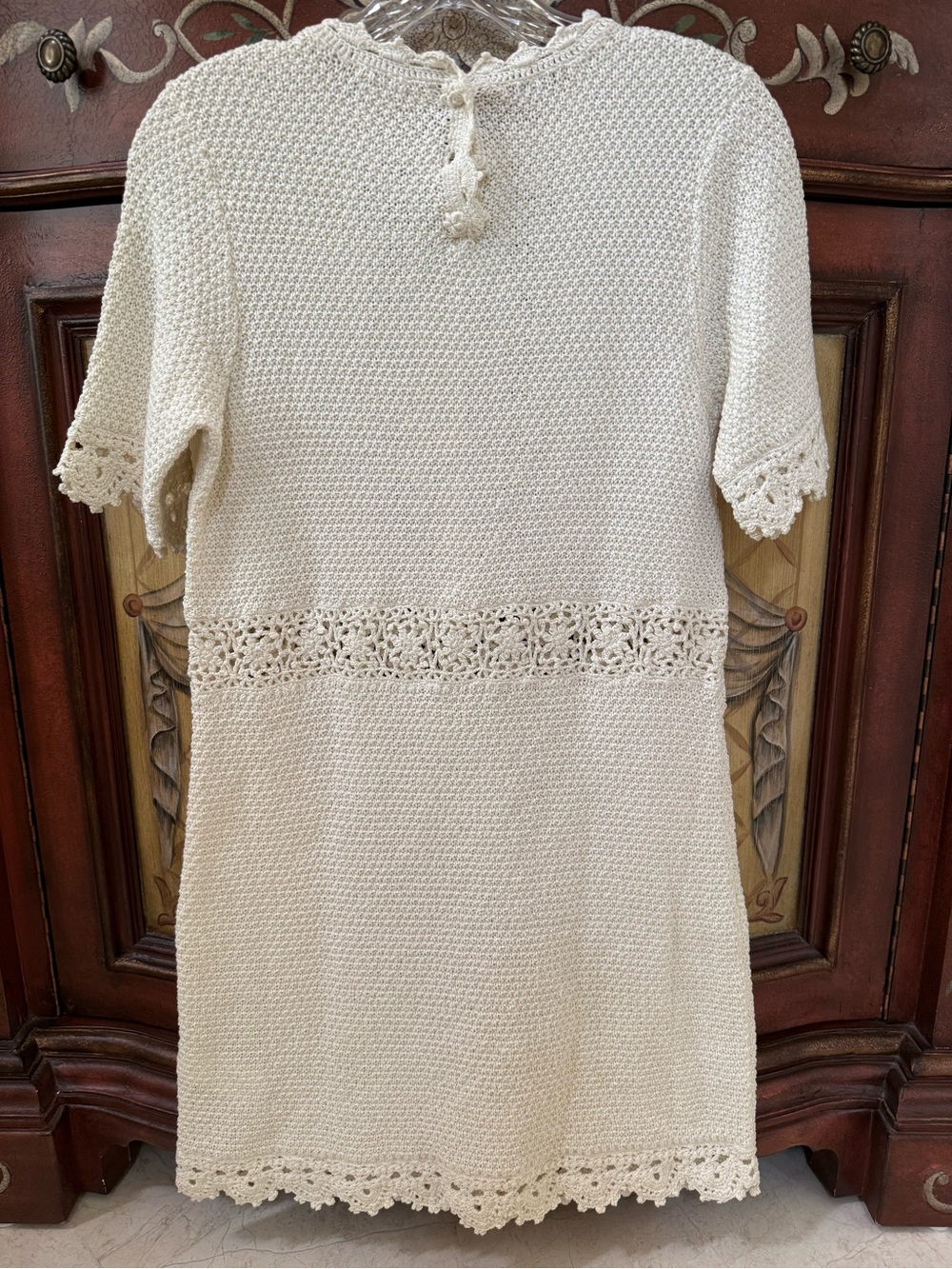 DÔEN Heirloom Bathilde Crochet Mini Dress - Size M - Picture 7 of 9